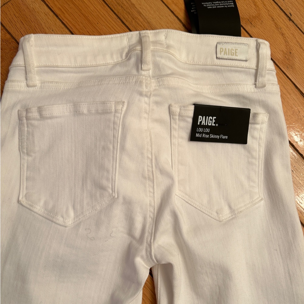 Authentic White Paige Bootcut Denim